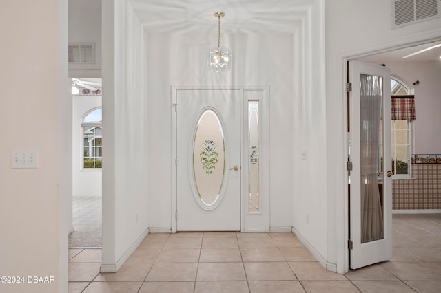 tiled entrance foyer with plenty of natural light