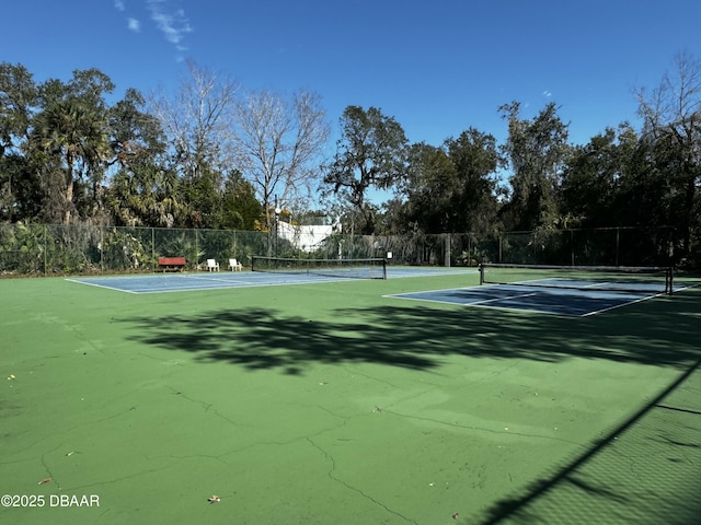 view of tennis court