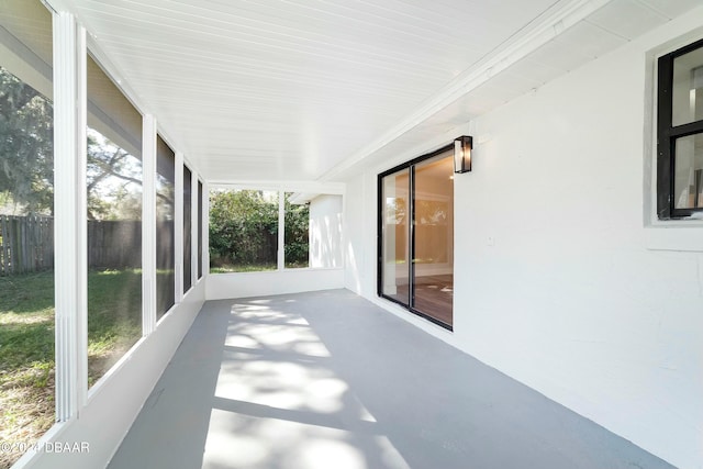 view of sunroom / solarium