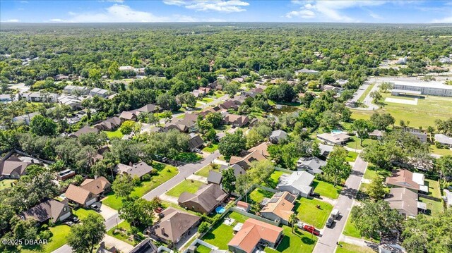 5 Southern Pine Trl, Ormond Beach, FL 32174 - aerial perspective of suburban area with a heavily wooded area