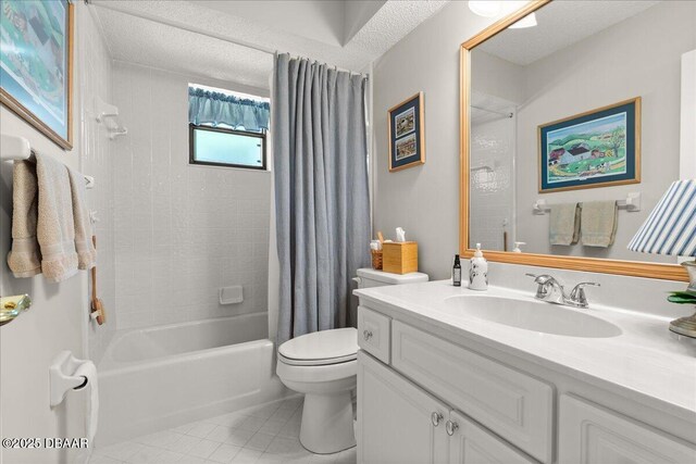 5 Southern Pine Trl, Ormond Beach, FL 32174 - bathroom with tile patterned floors, vanity, and shower / bath combination with curtain