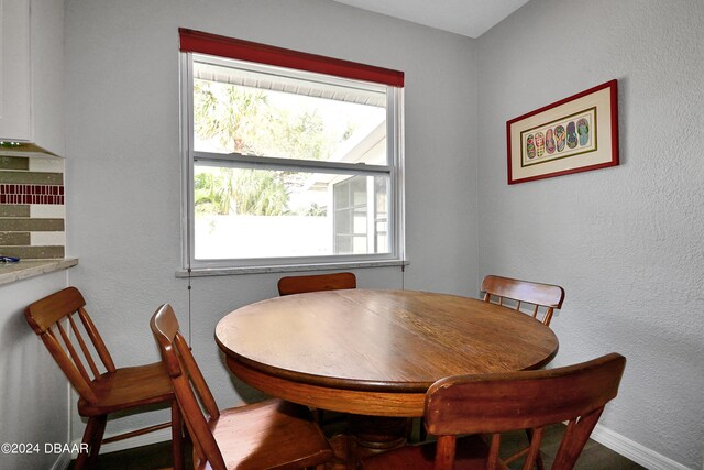 dining space featuring a wealth of natural light