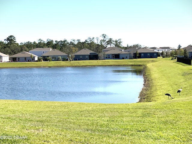 view of water feature featuring a residential view