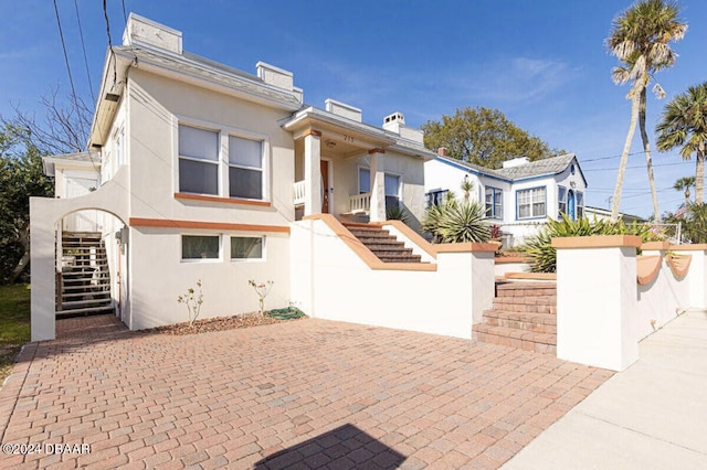 view of front of house with a porch