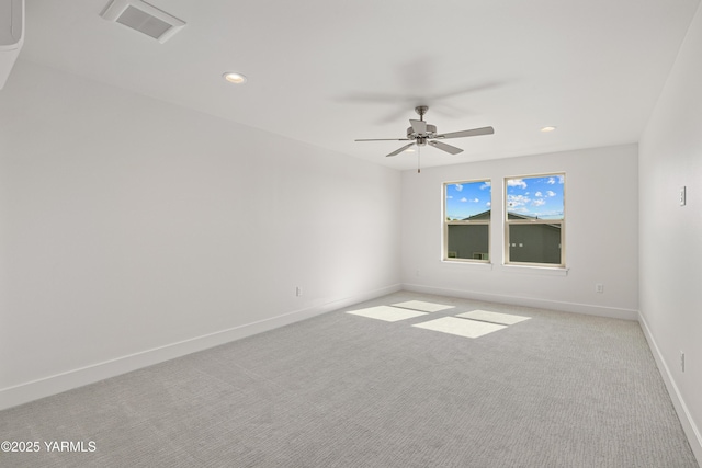 201 E Chinook Rd Lot # 10, Ellensburg, WA 98926 - unfurnished room with recessed lighting, baseboards, light carpet, and ceiling fan
