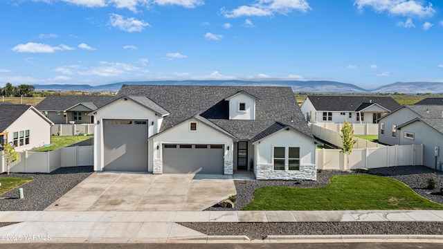 201 E Chinook Rd Lot # 10, Ellensburg, WA 98926 - modern farmhouse style home with a residential view, stucco siding, and a mountain view