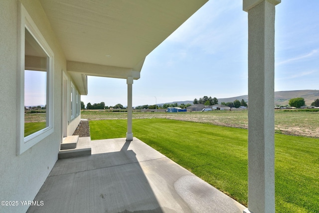 4608 W Larch Ave, Yakima, WA 98908 - view of patio / terrace with a mountain view
