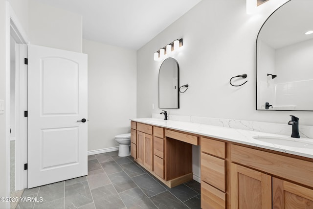 4608 W Larch Ave, Yakima, WA 98908 - bathroom with double vanity and marble finish flooring