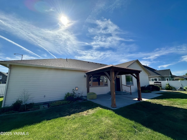 1010 S 89th Ave, Yakima, WA 98908 - rear view of property featuring a gazebo and a patio area