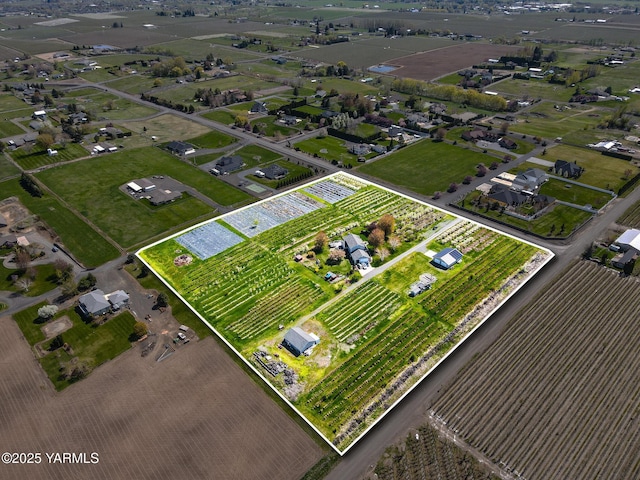 11901 Zier Rd, Yakima, WA 98908 - aerial overview of property's location featuring property boundaries highlighted and extensive farmland