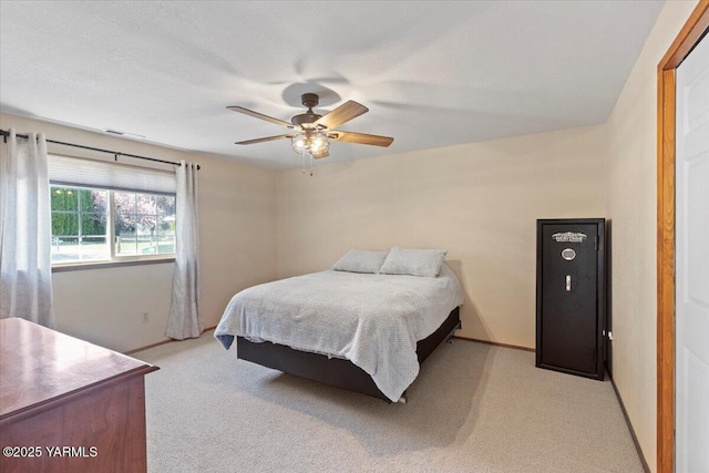 10401 N 1739th Pr NW, Grandview, WA 98930 - bedroom with a ceiling fan, baseboards, and carpet floors