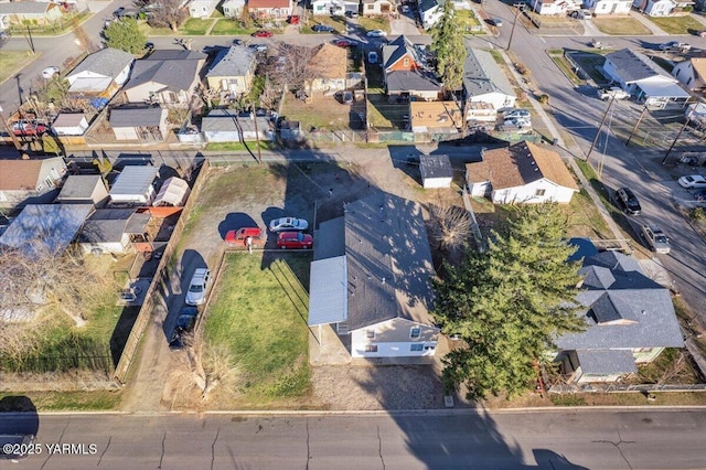 bird's eye view featuring a residential view