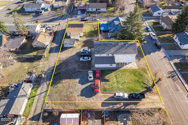 drone / aerial view featuring a residential view