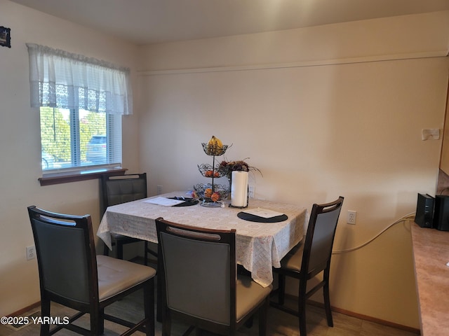 view of dining room