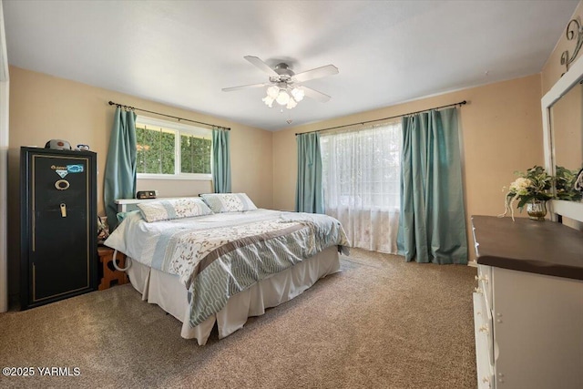 3700 Sheller Rd, Sunnyside, WA 98944 - bedroom featuring light colored carpet and ceiling fan