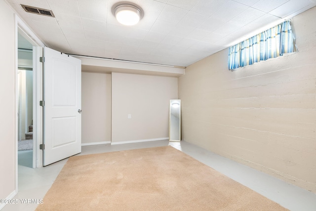 basement with visible vents