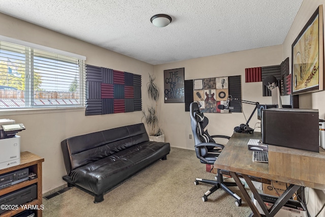 3603 Carol Ave, Yakima, WA 98902 - office featuring a textured ceiling and carpet floors
