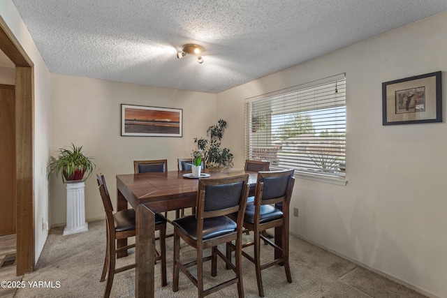 3603 Carol Ave, Yakima, WA 98902 - dining area with light colored carpet and a textured ceiling