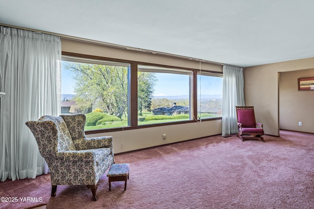 611 Ferncrest Rd, Yakima, WA 98901 - sitting room featuring baseboards and carpet