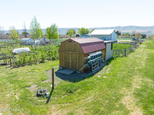 230 Krough Rd, Prosser, WA 99350 - view of shed with a mountain view and fence