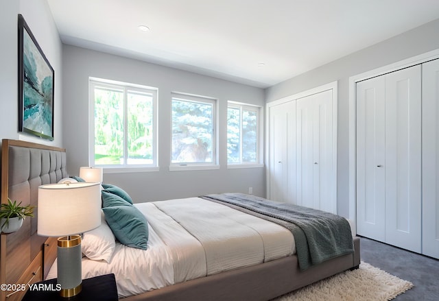 3 Burning Tree Dr Unit 3, Yakima, WA 98902 - bedroom featuring two closets and carpet flooring