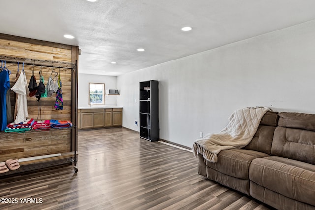 3485 Selah Loop Rd, Selah, WA 98942 - living room with recessed lighting and dark wood-style flooring