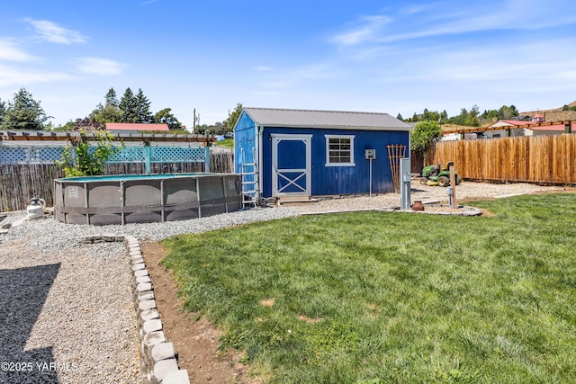 3485 Selah Loop Rd, Selah, WA 98942 - view of shed with a fenced backyard