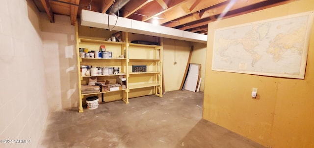 view of storage room