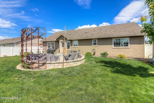 1008 S 90th Ave, Yakima, WA 98908 - back of house with stucco siding, roof with shingles, and a patio
