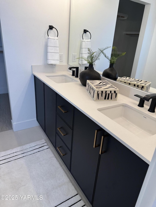 202 E Ian Ave, Ellensburg, WA 98926 - full bath featuring double vanity and tile patterned floors