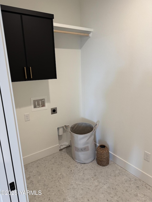 202 E Ian Ave, Ellensburg, WA 98926 - laundry room with cabinet space, hookup for a washing machine, and electric dryer hookup