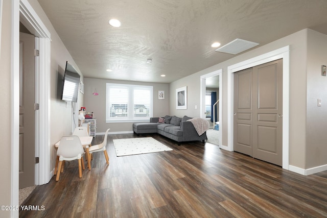 7902 W Whatcom Ave, Yakima, WA 98903 - living room with baseboards and dark wood finished floors