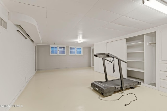 view of exercise room