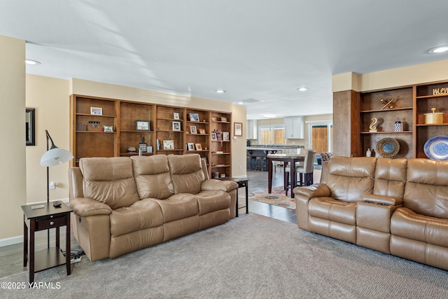 5910 W Lincoln Ave Unit 36, Yakima, WA 98908 - carpeted living area with recessed lighting and baseboards