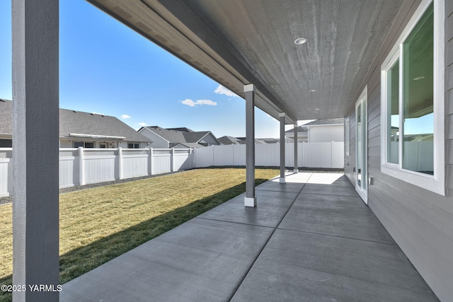 view of patio / terrace featuring a fenced backyard