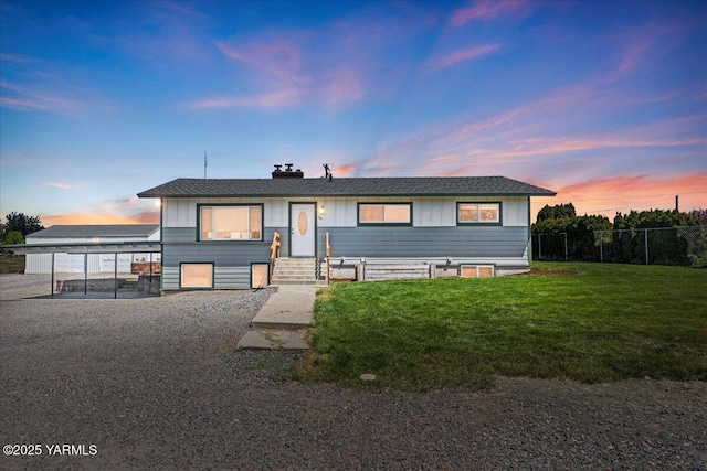 101 Hickory Ln, Selah, WA 98942 - view of front of home featuring a chimney and board and batten siding