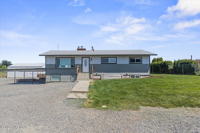 101 Hickory Ln, Selah, WA 98942 - view of front of home with a chimney and board and batten siding