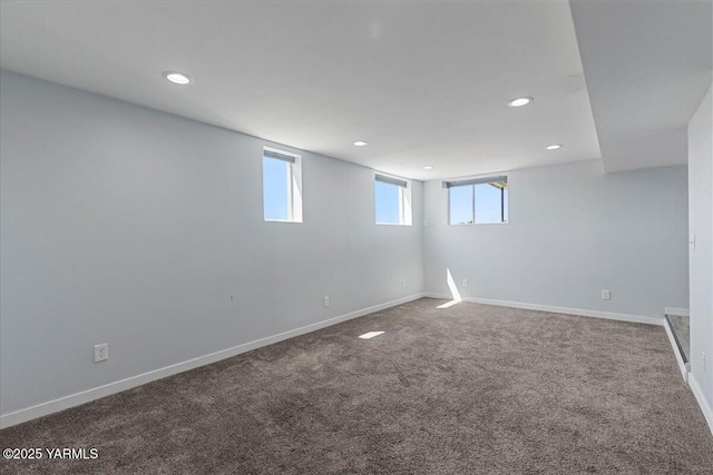 101 Hickory Ln, Selah, WA 98942 - basement with recessed lighting, carpet, and plenty of natural light