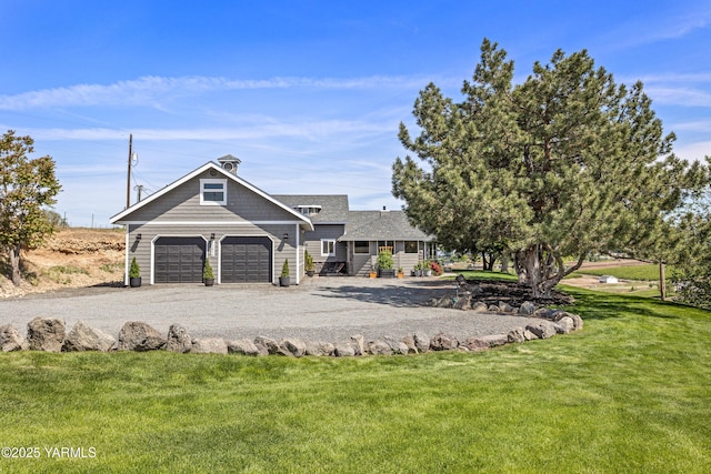 12826 Douglas Rd, Yakima, WA 98908 - view of front of house with a front lawn, driveway, and a garage