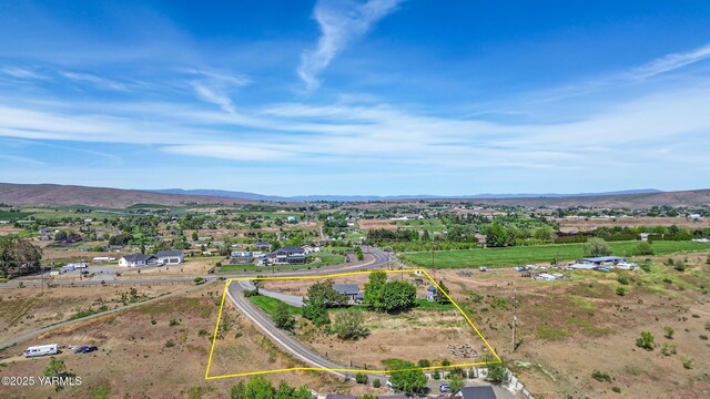 12826 Douglas Rd, Yakima, WA 98908 - view of property location featuring property parcel outlined and mountains