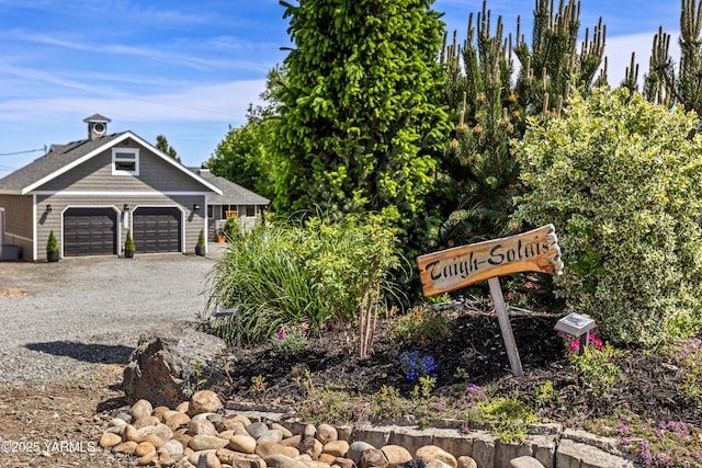 12826 Douglas Rd, Yakima, WA 98908 - community / neighborhood sign featuring gravel driveway and a garage