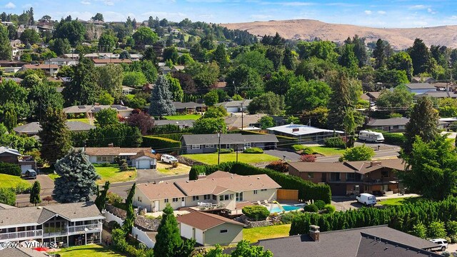5310 W Lincoln Ave, Yakima, WA 98908 - aerial perspective of suburban area featuring a mountainous background