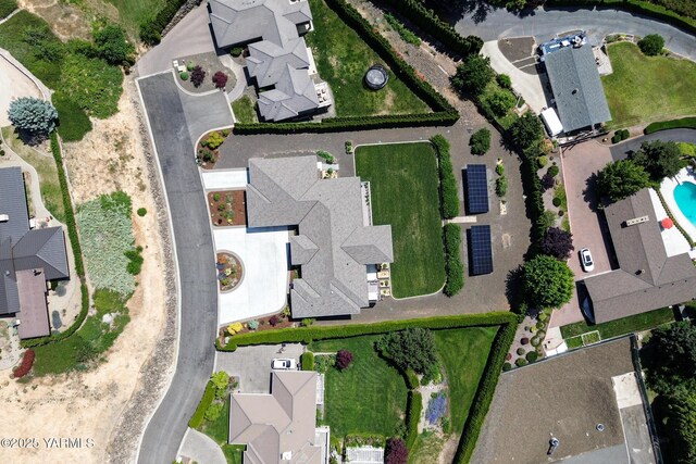5506 Marilane St, Yakima, WA 98908 - aerial overview of property's location featuring nearby suburban area and a pool