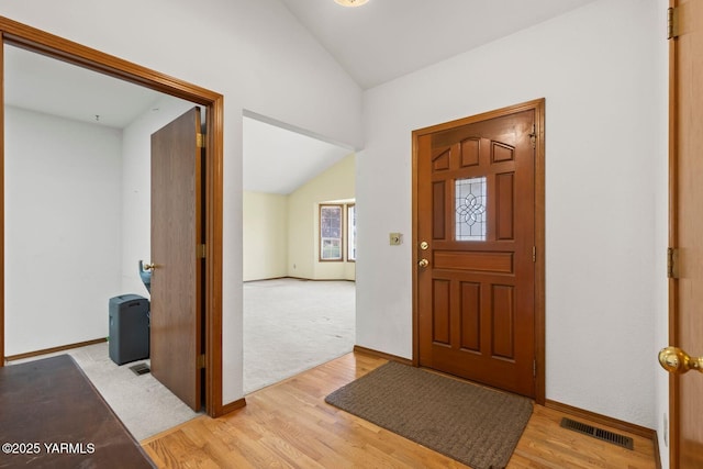 5304 Channel Dr, Yakima, WA 98901 - entryway featuring lofted ceiling and light wood finished floors