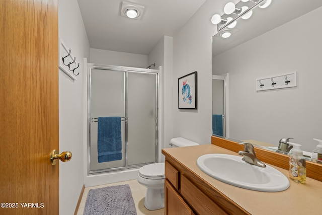 2 N 74th Ave, Yakima, WA 98908 - bathroom with a shower stall, toilet, and vanity