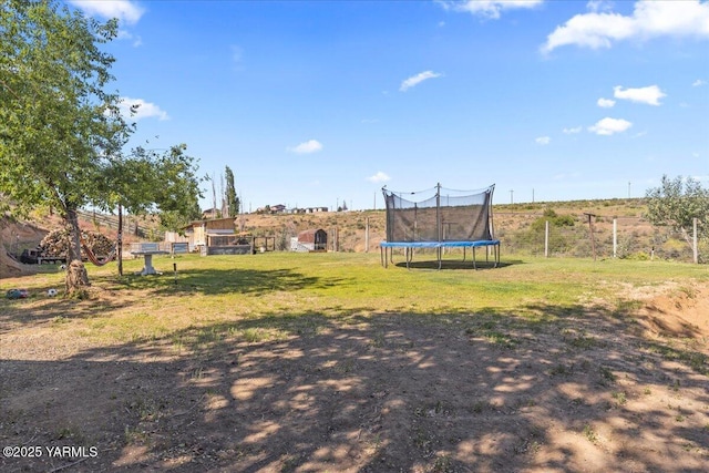 101 W Slavin Rd, Yakima, WA 98903 - view of grassy yard featuring a trampoline