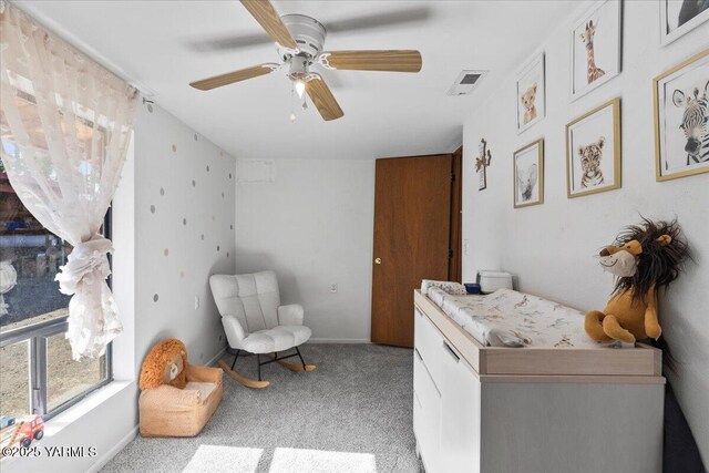 101 W Slavin Rd, Yakima, WA 98903 - sitting room featuring ceiling fan and carpet
