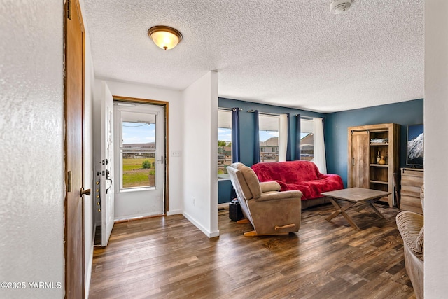 1620 Selah Loop Rd, Selah, WA 98942 - living area featuring wood finished floors and a textured ceiling