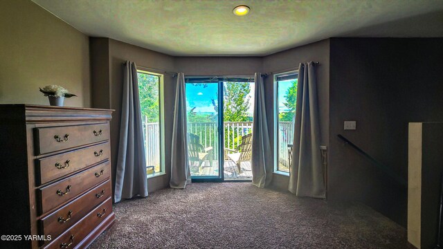 1391 Lancaster Rd, Selah, WA 98942 - bedroom with access to outside, multiple windows, and carpet flooring