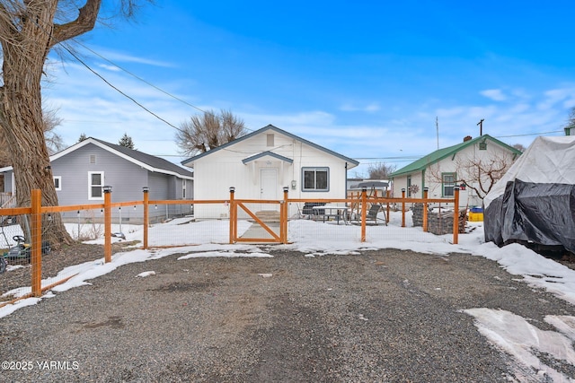 exterior space with fence